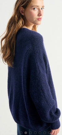 AMERICAN VINTAGE-Women's Cardigan Melange Navy