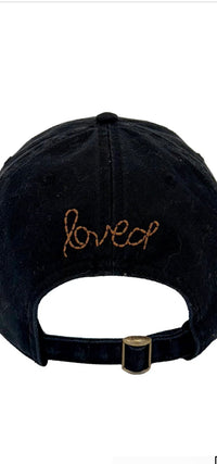 KERRI ROSENTHAL-KR Imperfect Heart Hat Black Brown