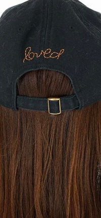 KERRI ROSENTHAL-KR Imperfect Heart Hat Black Brown