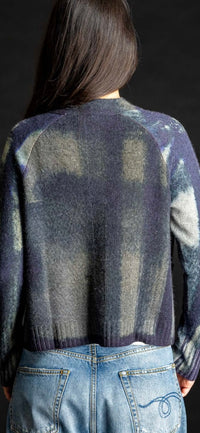 GUH-Painted Paid Cardigan Thunder Multi