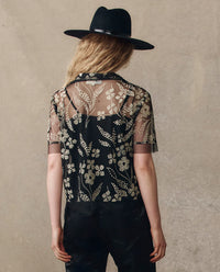 THE GREAT-The Cotillion Top Brocade Floral