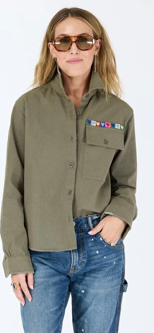 KERRI ROSENTHAL- Pia Love Brigade Shirt Army Green