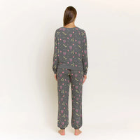 HONEYDEW-Star Seeker Long Set in Charcoal Hanukkah