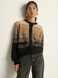 NATION-Tessa Ombre Cardigan Macchiato Ombtre