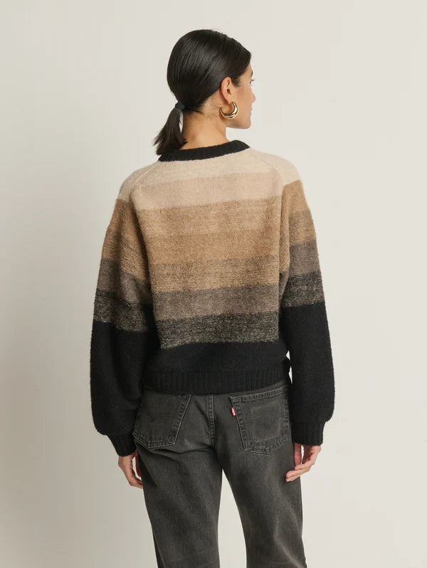 NATION-Tessa Ombre Cardigan Macchiato Ombtre
