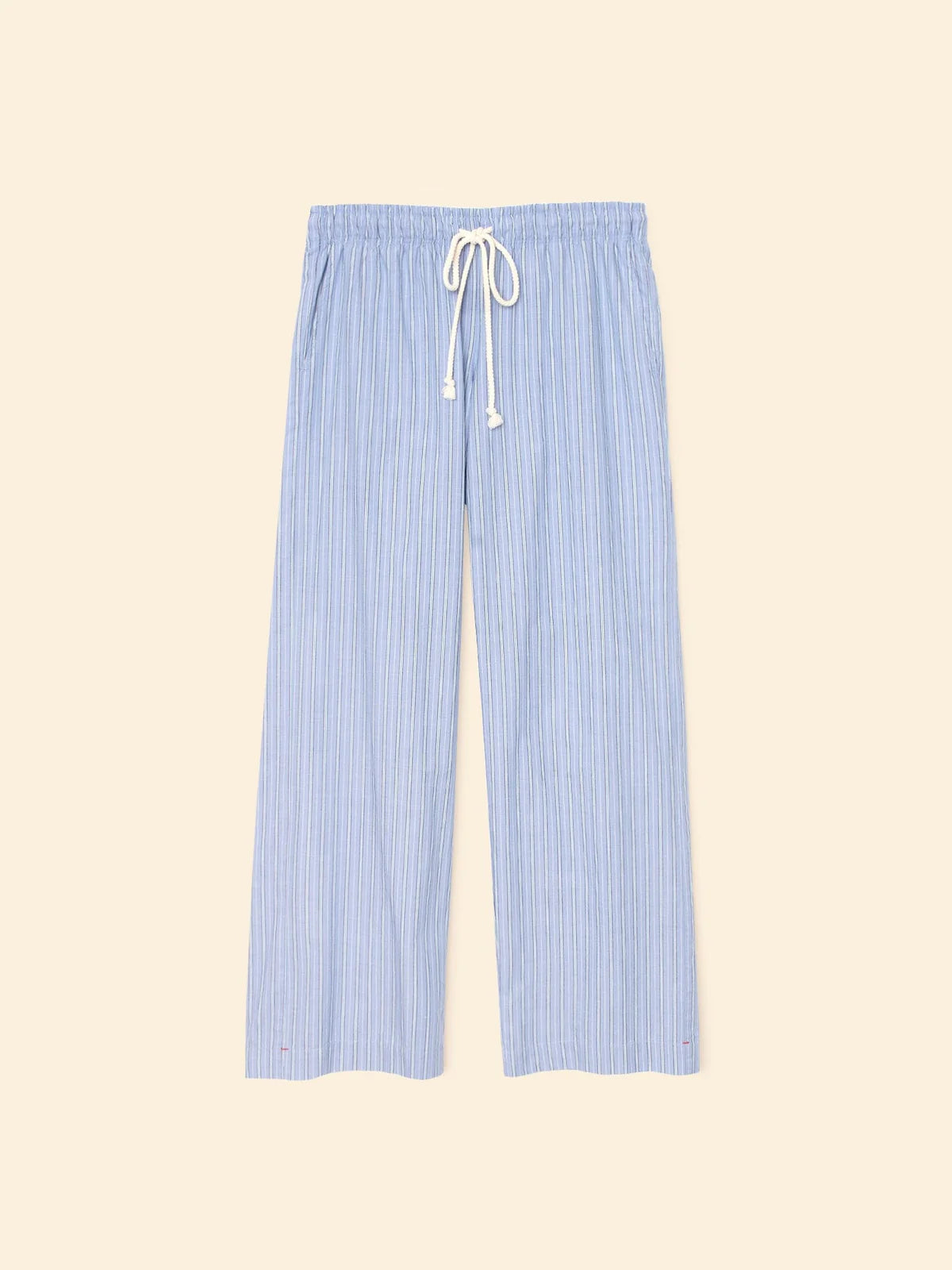 XIRENA-Brinna Pant Chambray Teal Stripe