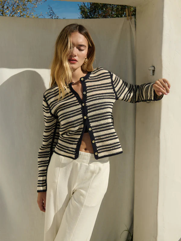 NATION-Courtney Crochet Cardigan Crochet Seascape