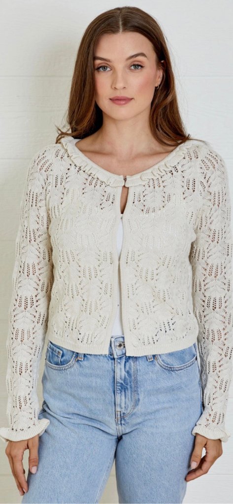 DH NEW YORK-Rosalia Cardigan Vanilla