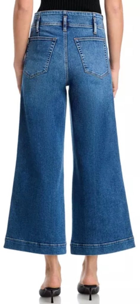 FRAME-The Seamed Wide Trouser Crop Charity