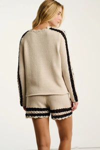 LISA TODD-Shore Club Short Chickpea/Black