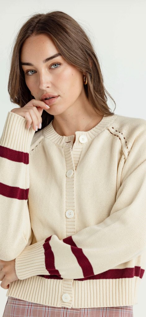 SUNDAYS-Nicolette Cardigan Mulberry