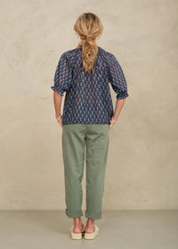 MABE-Ari Print Short Sleeve Indigo