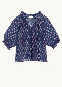 MABE-Ari Print Short Sleeve Indigo
