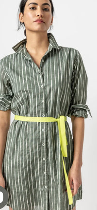 LILLA P- Long Sleeve Shirt Dress Artichoke/Rope