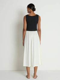 NATION-Karla Midi Dress Porcelain Color Black