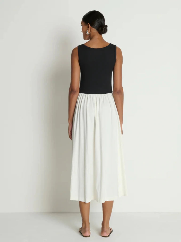 NATION-Karla Midi Dress Porcelain Color Black