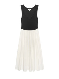 NATION-Karla Midi Dress Porcelain Color Black