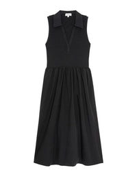 NATION-Jessica Midi Dress Jet Black