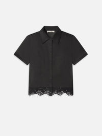 FRAME-The Embroidered Seaside Shirt Black