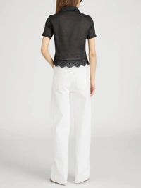 FRAME-The Embroidered Seaside Shirt Black