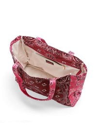 HAUTE SHORE-Bailey Burgundy/Pink Bandana Tote