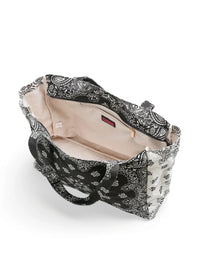 HAUTE SHORE-Bailey Black/White Bandana Tote