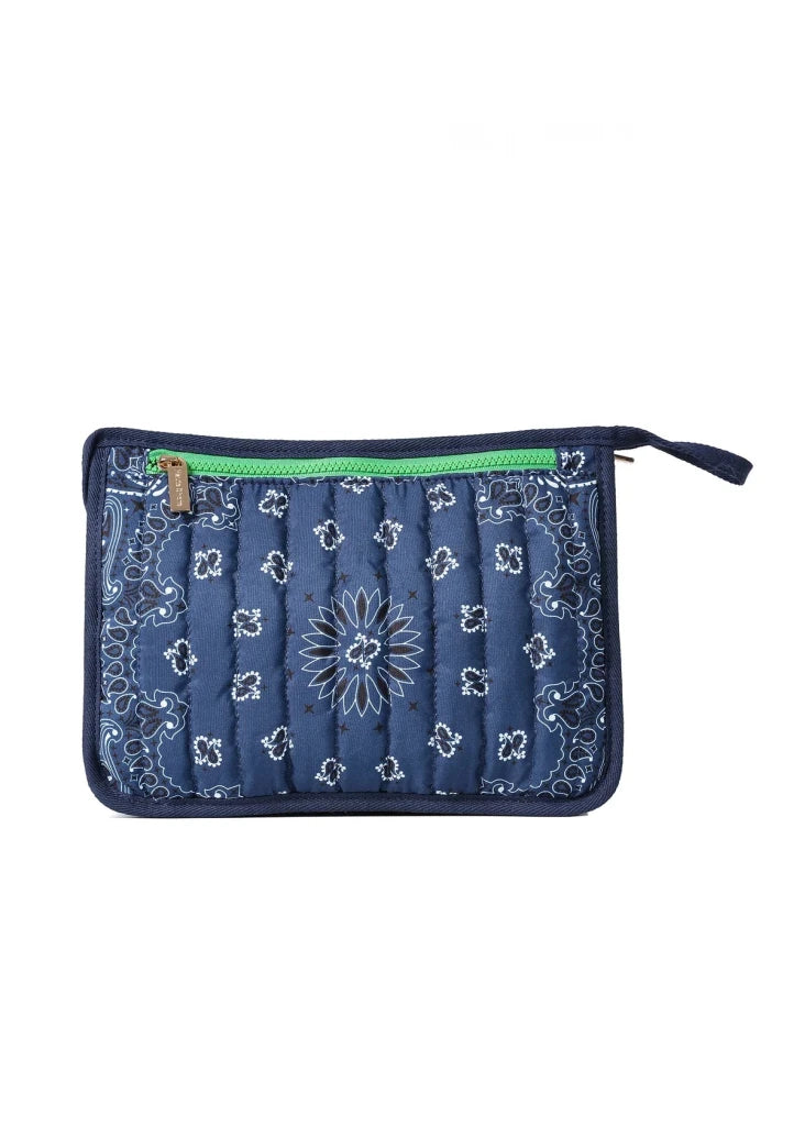 HAUTE SHORE-Beau Navy Bandana Pouch