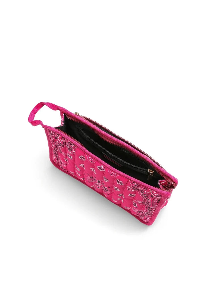 HAUTE SHORE-Beau Pink Bandana Pouch