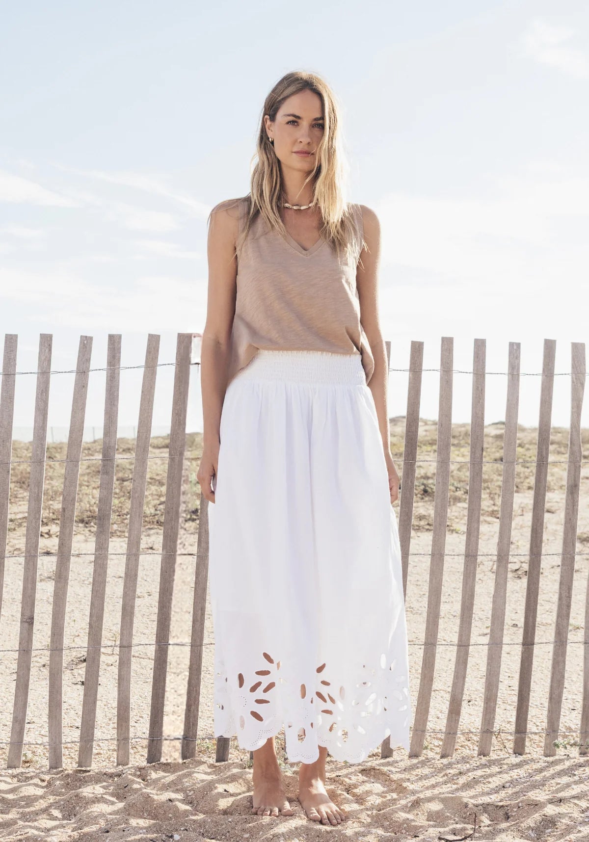 DYLAN-Anna Skirt White