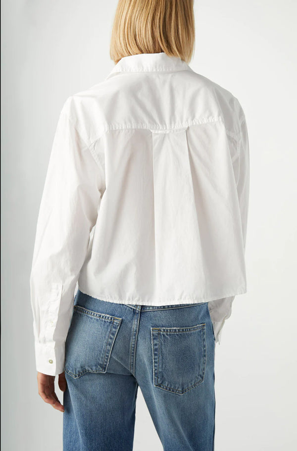 AMO- Ruth Crop Shirt White