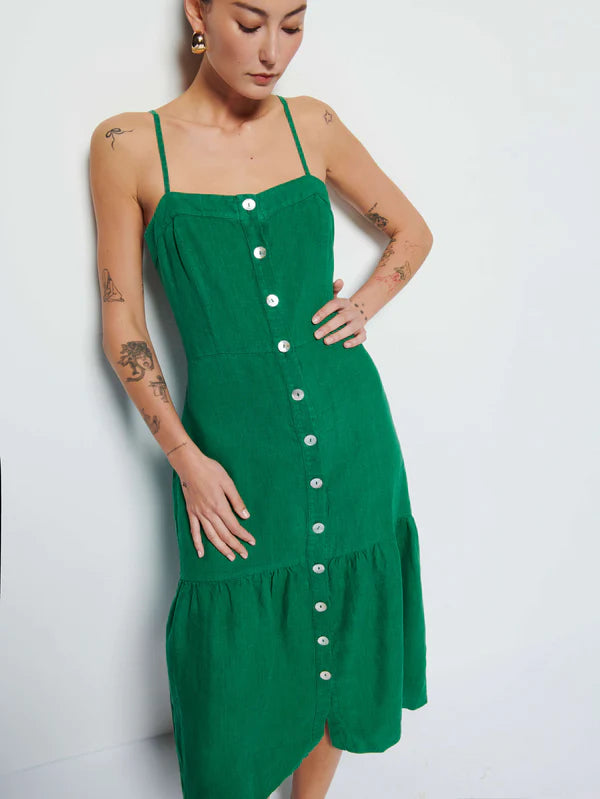 NATION-Luciana Dress Verdant Green