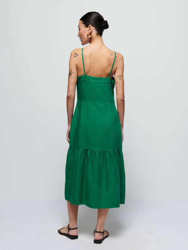 NATION-Luciana Dress Verdant Green