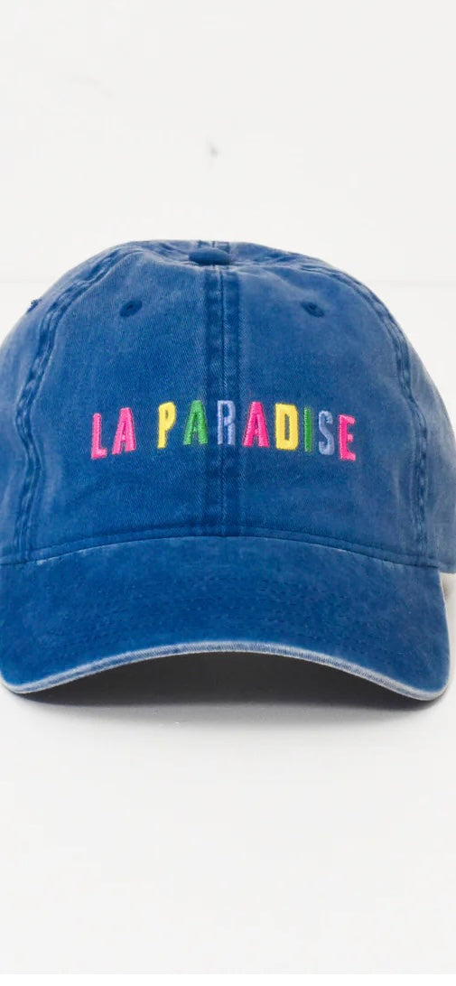 KERRI ROSENTHAL- KR LA Paradise Hat Washed Indigo