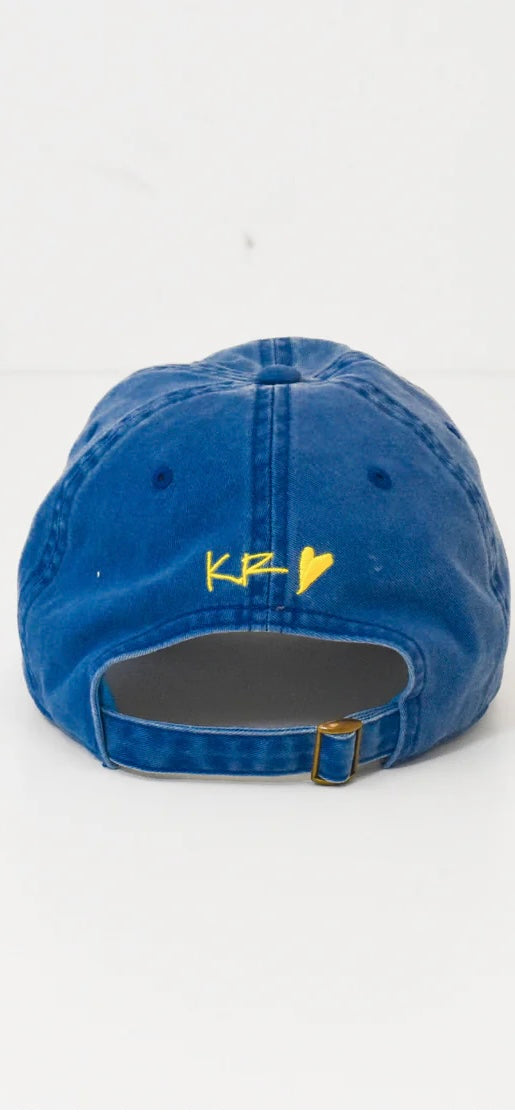 KERRI ROSENTHAL- KR LA Paradise Hat Washed Indigo