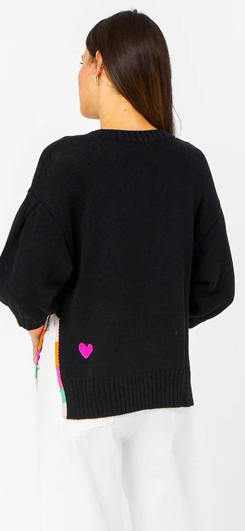 KERRI ROSENTHAL-Chloe Sweater Black