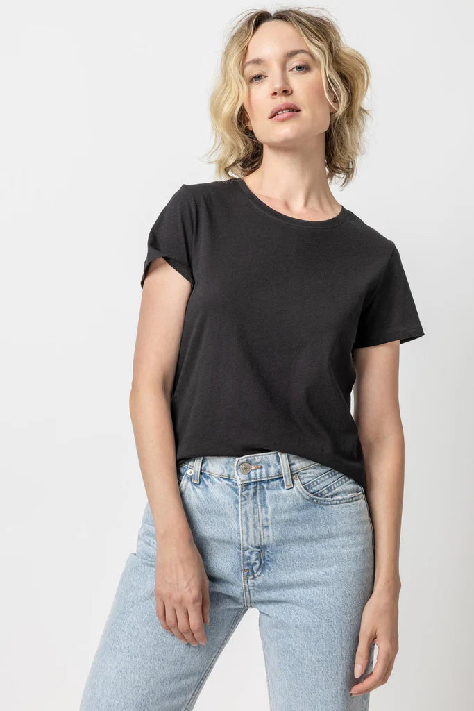 LILLA P-Short Sleeve Crewneck Black