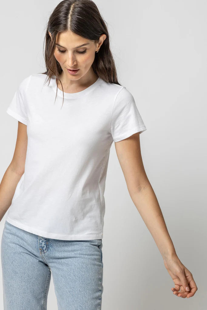 LILLA P-Short Sleeve Crewneck White