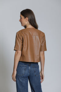 11 UPTOWN-Short Sleeve Moto Jacket