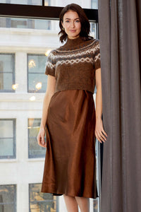 DH NEW YORK-KHY Sweater/ Dress Combo Walnut Combo