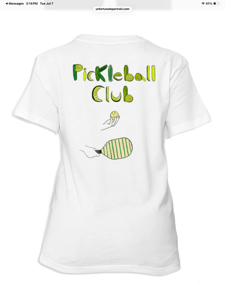 UNFORTUNATE PORTRAIT-Pickleball Club Women's T-Shirt