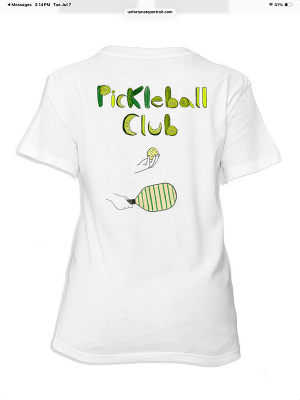 UNFORTUNATE PORTRAIT-Pickleball Club Women's T-Shirt