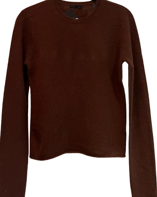 ATM- Cashmere Long Sleeve Crew Neck Sweater Chocolate