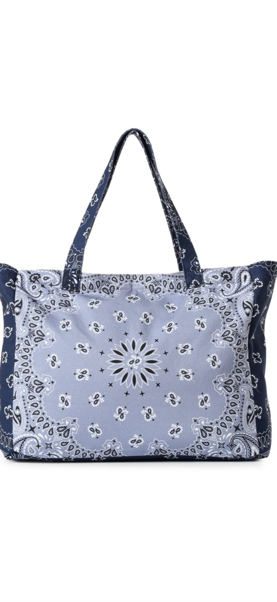 HAUTE SHORE-Bailey Light /Navy Bandana Tote