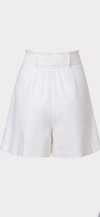 MILLY-Naila Linen Short White